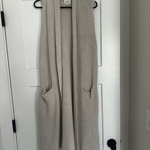 Wilfred Light Gray Open Front Cardigan